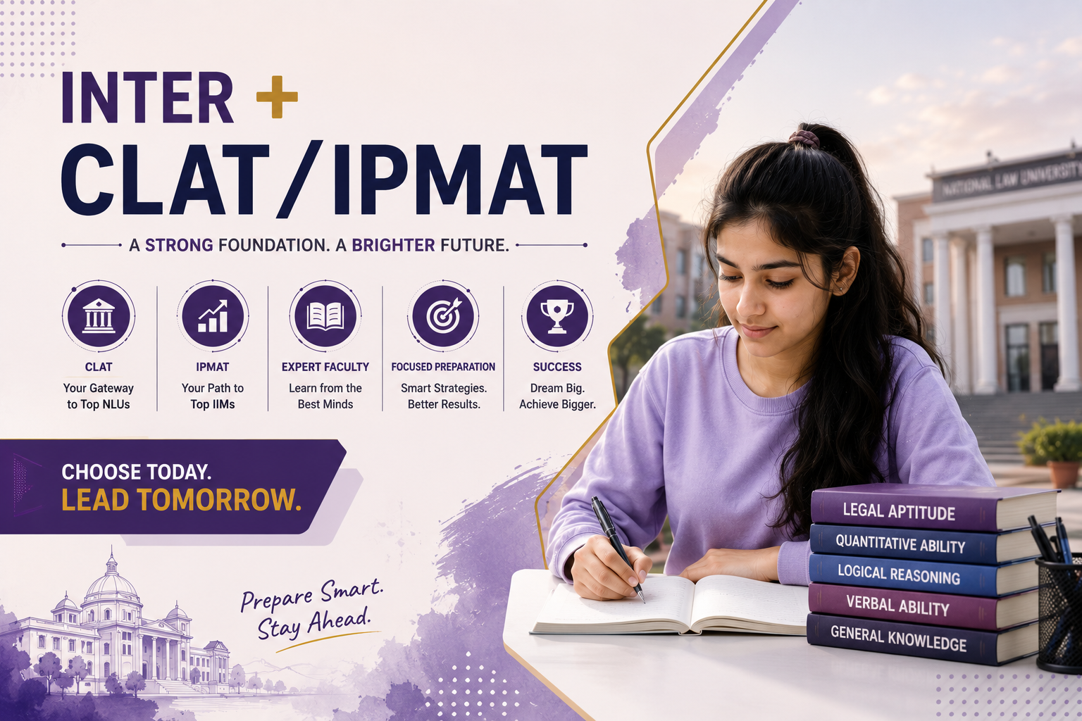  Inter + CLAT/IPMAT 